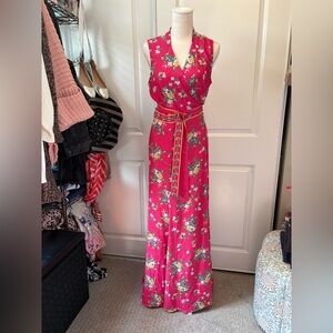 New York & Company Pink Floral Maxi Dress